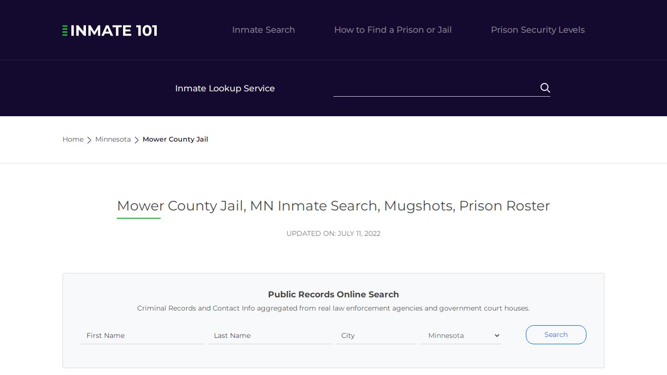 Mower County Jail, MN Inmate Search, Mugshots, Prison Roster